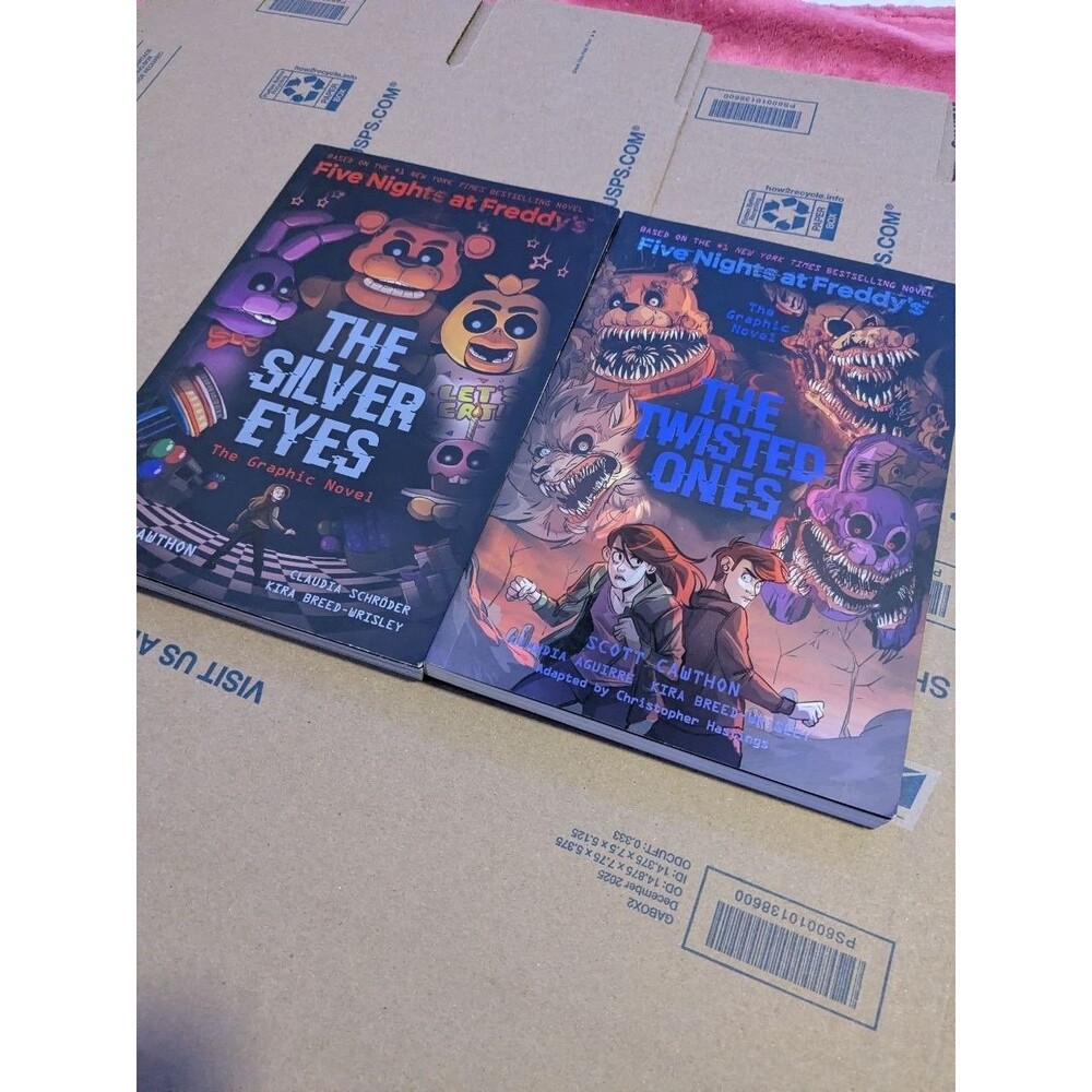 FNAF Five Nights at Freddys Graphic Novel Lot 2 Silver Eyes Twisted Ones Books